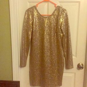 Shimmery Gold Dress
